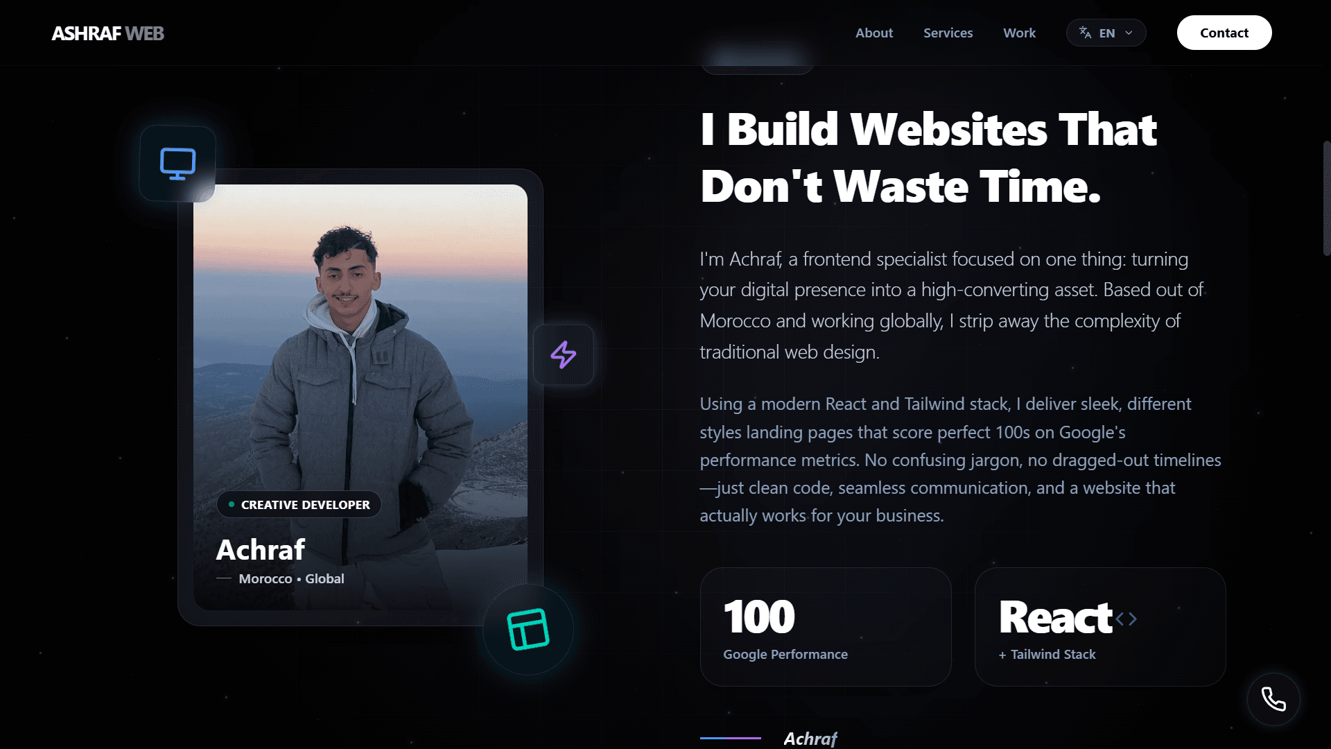 Portfolio screenshot 2